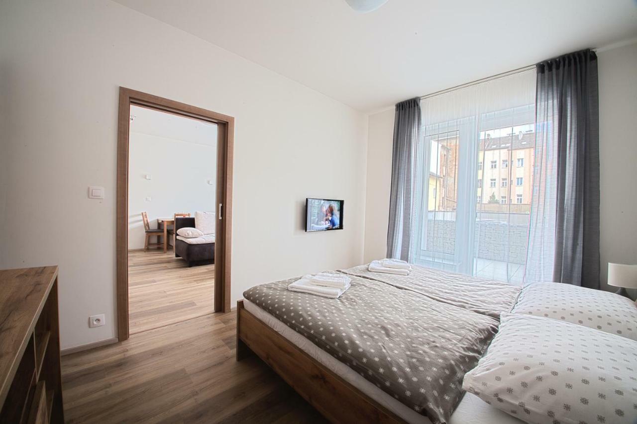 Sunny, Fully Furnished Studio Type With Terrace Plzeň Exteriör bild